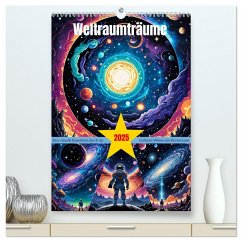 Weltraumträume (hochwertiger Premium Wandkalender 2025 DIN A2 hoch), Kunstdruck in Hochglanz