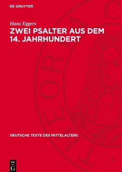 Zwei Psalter aus dem 14. Jahrhundert - Eggers, Hans