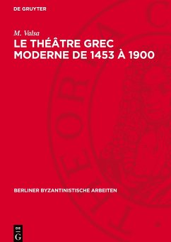 Le théâtre grec moderne de 1453 à 1900 - Valsa, M.