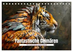 Fantastische Chimären - von zauberhaft bis atemberaubend (Tischkalender 2025 DIN A5 quer), CALVENDO Monatskalender