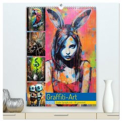 Graffiti Art (hochwertiger Premium Wandkalender 2025 DIN A2 hoch), Kunstdruck in Hochglanz