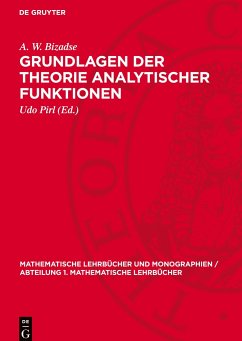 Grundlagen der Theorie analytischer Funktionen - Bizadse, A. W.