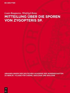 Cover Mitteilung über die Sporen von Zygopteris Sp.