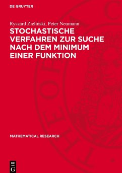 Stochastische Verfahren zur Suche nach dem Minimum einer Funktion - Zielinski, Ryszard;Neumann, Peter