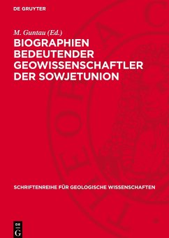 Cover Biographien bedeutender Geowissenschaftler der Sowjetunion