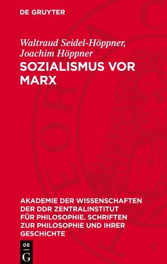 Sozialismus vor Marx - Seidel-Höppner, Waltraud;Höppner, Joachim