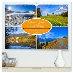 Schöne Grüße aus Goldegg (hochwertiger Premium Wandkalender 2025 DIN A2 quer), Kunstdruck in Hochglanz - Calvendo;Kramer, Christa