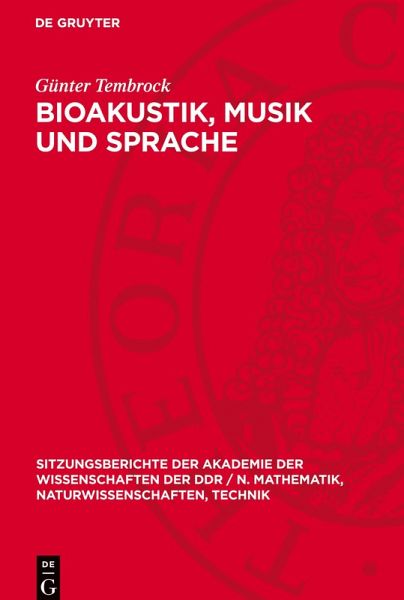 Bioakustik, Musik und Sprache