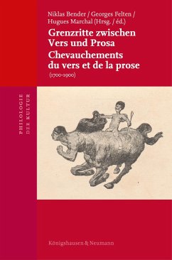 Die Poesie als Grenzgängerin zwischen Vers und Prosa (1700-1900) (eBook, PDF)