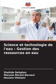 Science et technologie de l'eau : Gestion des ressources en eau