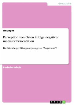 Cover Perzeption von Orten infolge negativer medialer Präsentation (eBook, PDF)