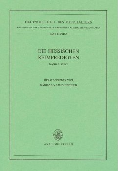 Die Hessischen Reimpredigten (eBook, PDF)