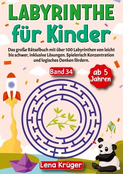 Labyrinthe für Kinder ab 5 Jahren - Band 34 - Krüger, Lena