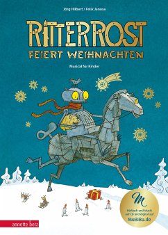 Ritter Rost 7: Ritter Rost feiert Weihnachten - Mit Goldfolie und weihnachtlicher Überraschung im Buch - Hilbert, Jörg