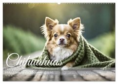 Chihuahuas - Kleine Hunde - große Temperamentbündel (Wandkalender 2025 DIN A2 quer), CALVENDO Monatskalender