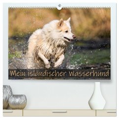 Mein isländischer Wasserhund (hochwertiger Premium Wandkalender 2025 DIN A2 quer), Kunstdruck in Hochglanz