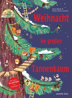 Weihnacht im großen Tannenbaum - Ein Pappbilderbuch mit vielen Klappen zum Entdecken und gemeinsamen Betrachten - Misslin, Sylvie