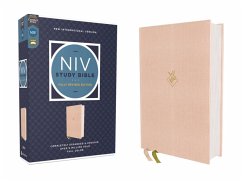 NIV Study Bible, Fully Revised Edition (Study Deeply. Believe Wholeheartedly.), Cloth Over Board, Pink, Red Letter, Comfort Print - Zondervan