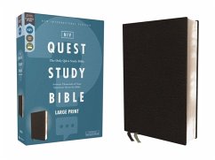 Cover Niv, Quest Study Bible, Large Print, Bonded Leather, Black, Comfort Print