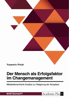 Der Mensch als Erfolgsfaktor im Changemanagement. Mitarbeiterzentrierte Ansätze zur Steigerung der Akzeptanz - Polat, Yasemin