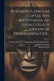 Rudimenta Linguae Coptae Sive Aegyptiacae Ad Usum Collegii Urbani De Propaganda Fide...