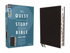 Cover Niv, Quest Study Bible, Large Print, Bonded Leather, Black, Thumb Indexed, Comfort Print