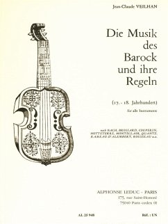Cover Die Musik des Barock und ihre Regeln (17.-18. Jh) für alle Instrumente
