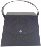 Geschenkschachtel, Handtasche, schwarz sparkle