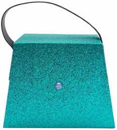 Geschenkschachtel, Handtasche, türkis sparkle