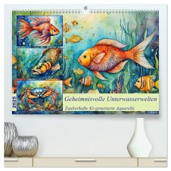 Geheimnisvolle Unterwasserwelten (hochwertiger Premium Wandkalender 2025 DIN A2 quer), Kunstdruck in Hochglanz - Calvendo;Kleemann, Claudia