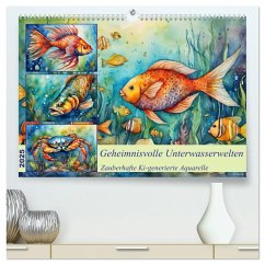 Geheimnisvolle Unterwasserwelten (hochwertiger Premium Wandkalender 2025 DIN A2 quer), Kunstdruck in Hochglanz