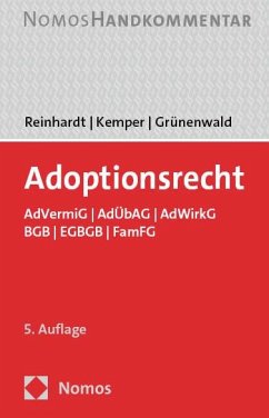 Adoptionsrecht - Reinhardt, Jörg;Kemper, Rainer;Grünenwald, Christoph