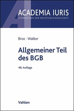 Allgemeiner Teil des BGB - Brox, Hans;Walker, Wolf-Dietrich