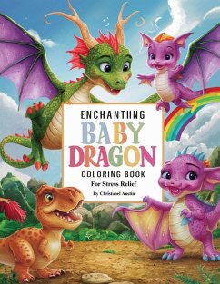 Enchanting Baby Dragon Fantasy Coloring Book for Stress Relief - Austin, Christabel