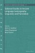 Selected Studies in Ancient Language... - Bild 1