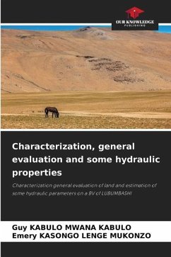 Characterization, general evaluation and some hydraulic properties - KABULO MWANA KABULO, Guy;KASONGO LENGE MUKONZO, Emery