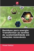 Resíduos para energia: Transformar as tarefas de sustentabilidade em soluções renováveis