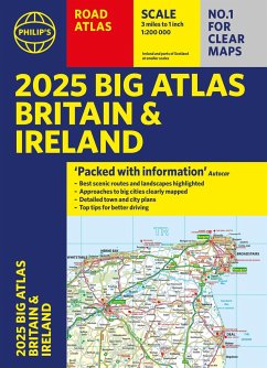 2025 Philip's Big Road Atlas of Britain & Ireland - Philip's Maps