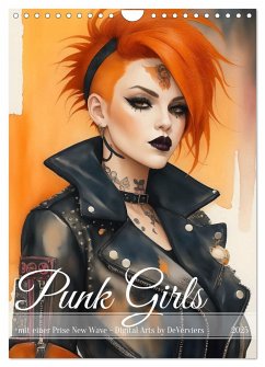 Punk Girls mit einer Prise New Wave (Wandkalender 2025 DIN A4 hoch), CALVENDO Monatskalender