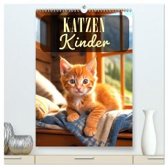 Katzenkinder (hochwertiger Premium Wandkalender 2025 DIN A2 hoch), Kunstdruck in Hochglanz