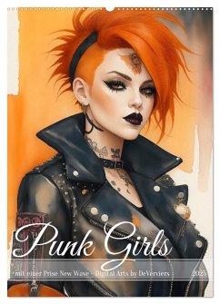 Punk Girls mit einer Prise New Wave (Wandkalender 2025 DIN A2 hoch), CALVENDO Monatskalender - Calvendo;DeVerviers