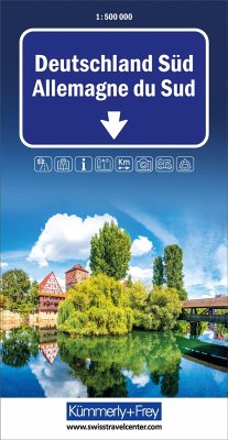 Cover Kümmerly+Frey Strassenkarte Deutschland Süd 1:500.000