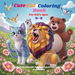 Cute Cat Coloring Book For Kid's Ages 4-8 - Austin, Christabel