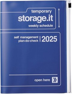 MARK'S 2024/2025 Taschenkalender A5 vertikal, Storage it // Navy