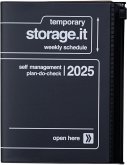 MARK'S 2024/2025 Taschenkalendar A6 vertikal, Storage it // Black