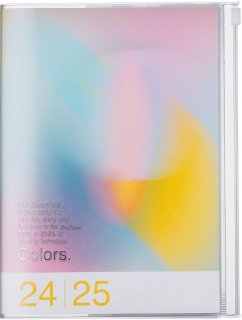 MARK'S 2024/2025 Taschenkalender A5 vertikal, Gradient // Pink