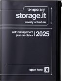 MARK'S 2024/2025 Taschenkalender A5 vertikal, Storage it // Black