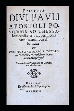 The Second Letter of Saint Paul the Apostle to the Thessalonians - Hunnius, Aegidius