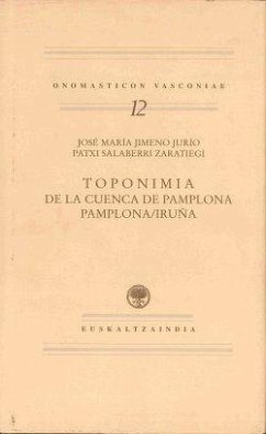 Cover Toponimia de la cuenca de Pamplona : ciudad de Pamplona