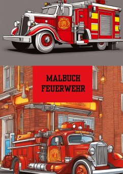 Cover Bilderbuch / Malbuch Feuerwehr